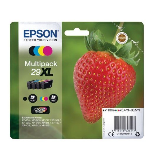 Epson 29XL Inktcartridge Multipack Zwart (pak 4 stuks)