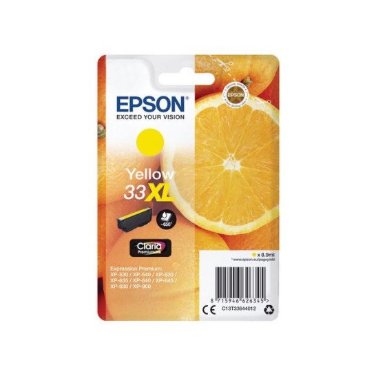 Epson 33XL Inktcartridge Hoog Capaciteit Geel