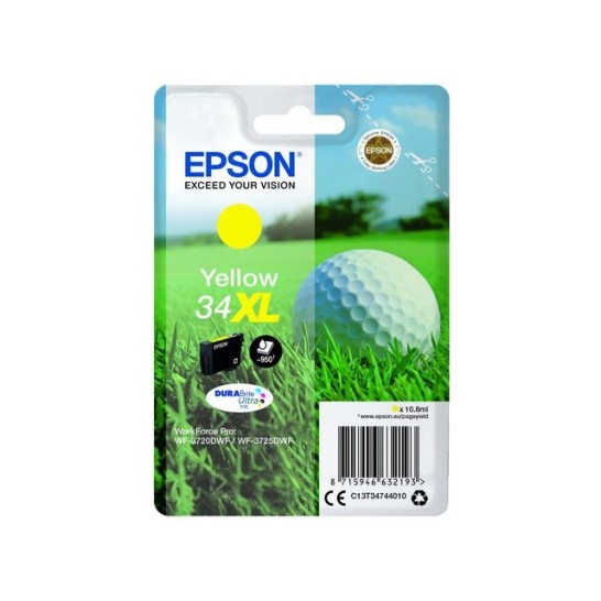 Epson 34XL Inktcartridge Geel