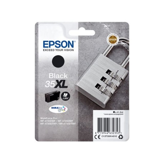 Epson 35XL Inktcartridge. Zwart