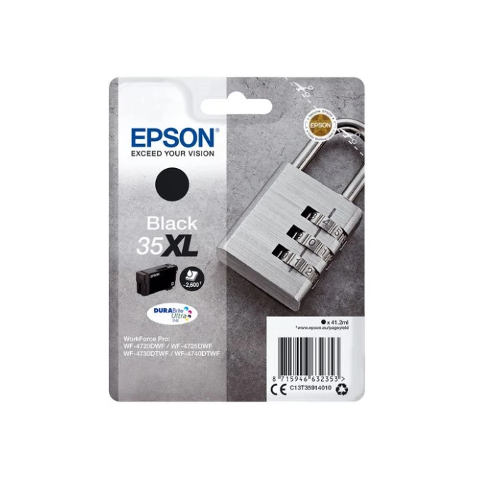 Epson 35XL Inktcartridge. Zwart