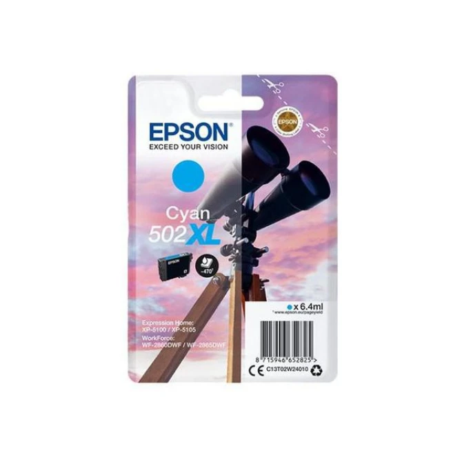 Epson 502XL Inktcartridge Hoog Capaciteit Cyaan (blister 1 stuk)