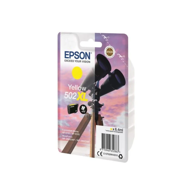 Epson 502XL Inktcartridge Hoog Capaciteit Geel (blister 1 stuk)