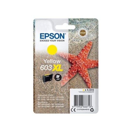 Epson 603XL Inktcartridge Geel