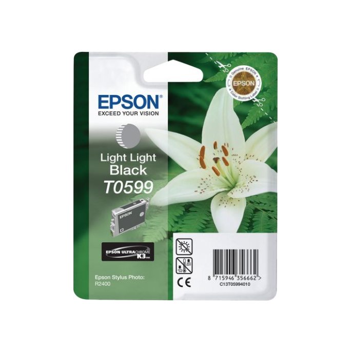 Epson T0599 Inktcartridge Grijs Epson T0599 Inktcartridge Grijs