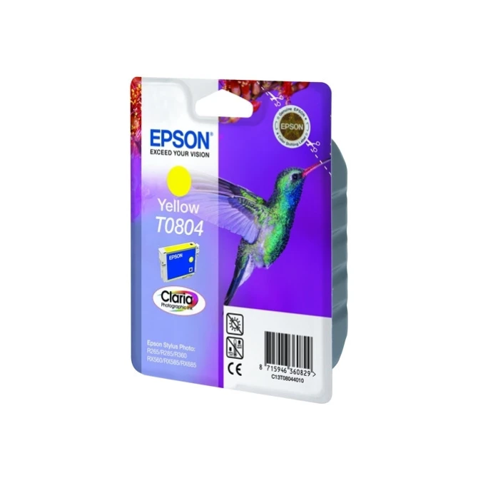 Epson T0804 Inktcartridge. Geel