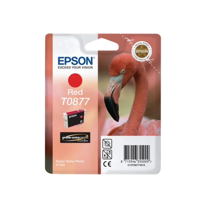Epson T0877 Inktcartridge Hoog Capaciteit Rood