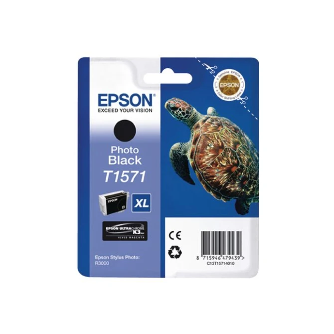 Epson T1571 Inktcartridge Foto zwart
