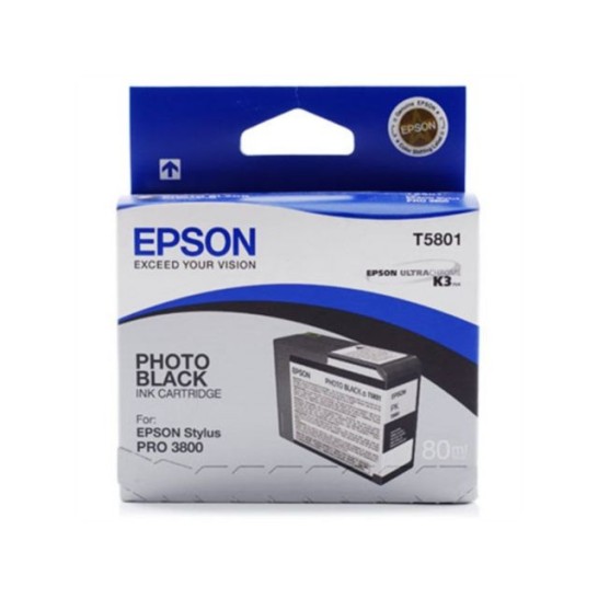 Epson T5801 Inktcartridge Foto zwart