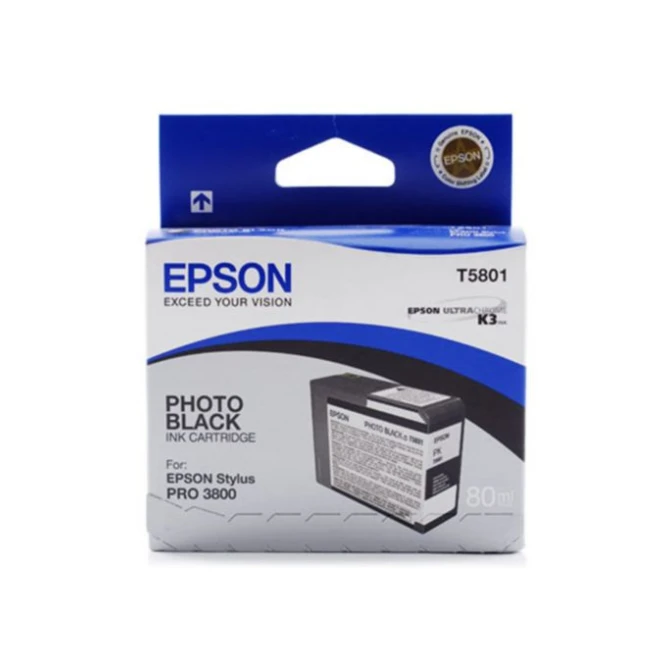 Epson T5801 Inktcartridge Foto zwart