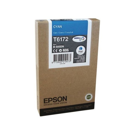 Epson T6172 Inktcartridge Hoog Capaciteit Cyaan