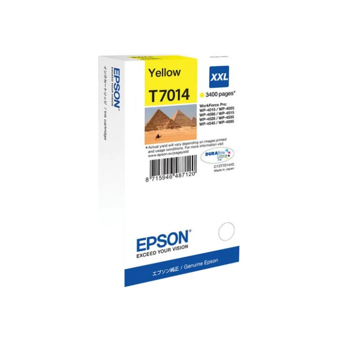 Epson T7014 Inktcartridge Hoog Capaciteit Geel