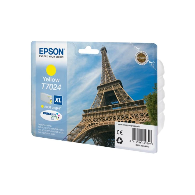 Epson T7024 Inktcartridge Hoog Capaciteit Geel