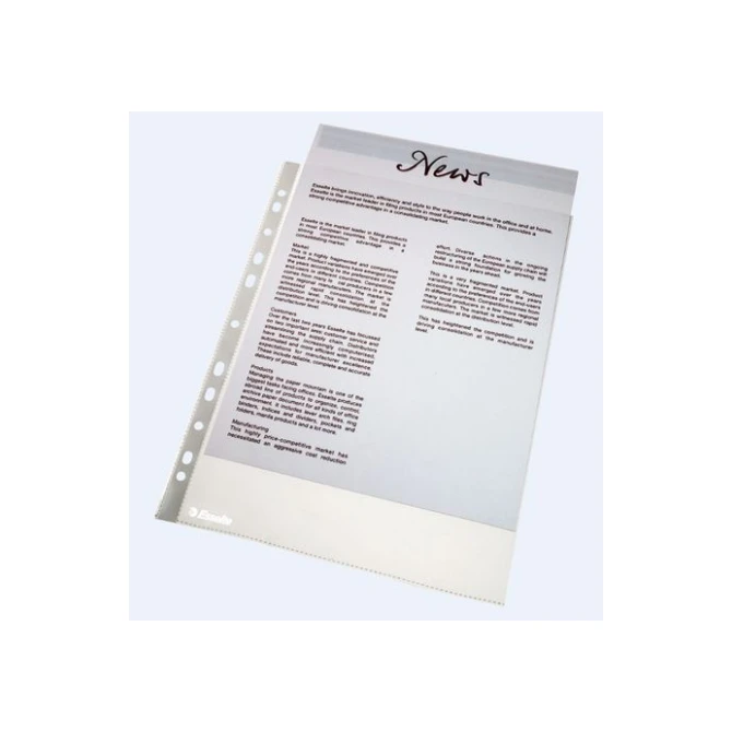 ESSELTE A4 Showtas PP 60 micron 11-gaats Transparant (pak 100 stuks)