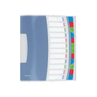 ESSELTE Vivida Sorteermap 12-vaks transparant ESSELTE Vivida Sorteermap 12-vaks transparant