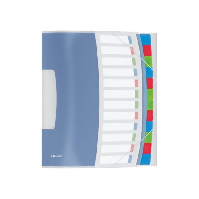 ESSELTE Vivida Sorteermap 12-vaks transparant
