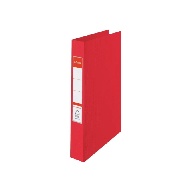 ESSELTE Vivida Ringband 25mm 4-rings rood (10 stuks)