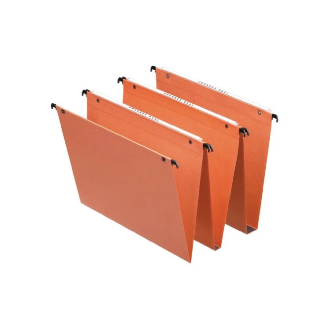 ESSELTE Hangmap Orgarex Dual Uniscope Verticaal 330 mm (345 x 245 mm) 15 mm oranje (pak 25 stuks)