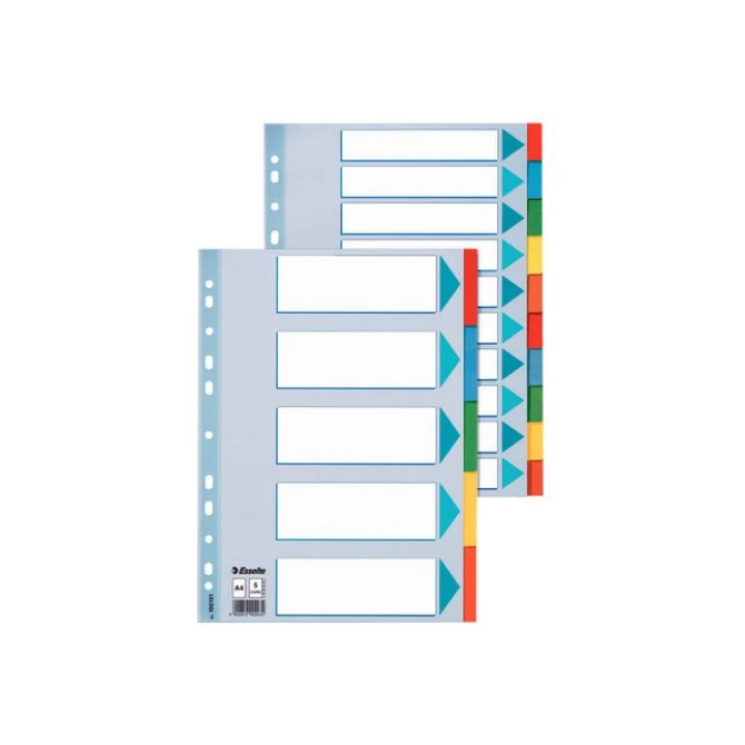 ESSELTE Kartonnen tabbladen 10 tabs (doos 10 x 10 vel) ESSELTE Kartonnen tabbladen 10 tabs (doos 10 x 10 vel)