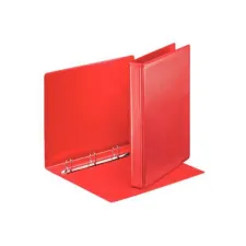 ESSELTE Panorama Ringband A4 319 x 260 x 44 mm 4-rings D-mechaniek 25 mm PP Rood (doos 10 stuks) ESSELTE Panorama Ringband A4 319 x 260 x 44 mm 4-rings D-mechaniek 25 mm PP Rood (doos 10 stuks)