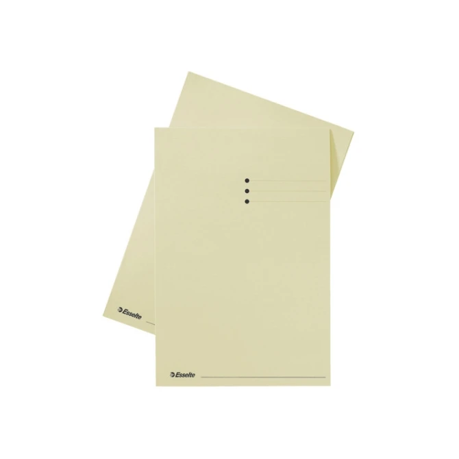 Esselte Vouwmap bedrukt A4. 180 g/m². chamois (pak 100 stuks) Esselte Vouwmap bedrukt A4. 180 g/m². chamois (pak 100 stuks)