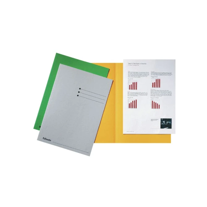 ESSELTE Vouwmap bedrukt A4 180 g/m² geel (pak 100 stuks) ESSELTE Vouwmap bedrukt A4 180 g/m² geel (pak 100 stuks)