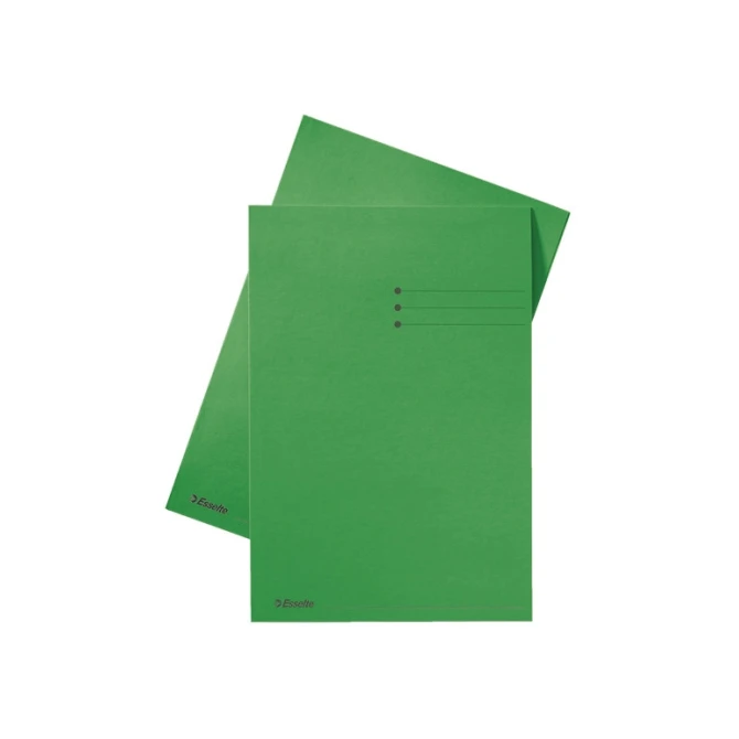 ESSELTE Vouwmap bedrukt A4 180 g/m² groen (pak 100 stuks) ESSELTE Vouwmap bedrukt A4 180 g/m² groen (pak 100 stuks)