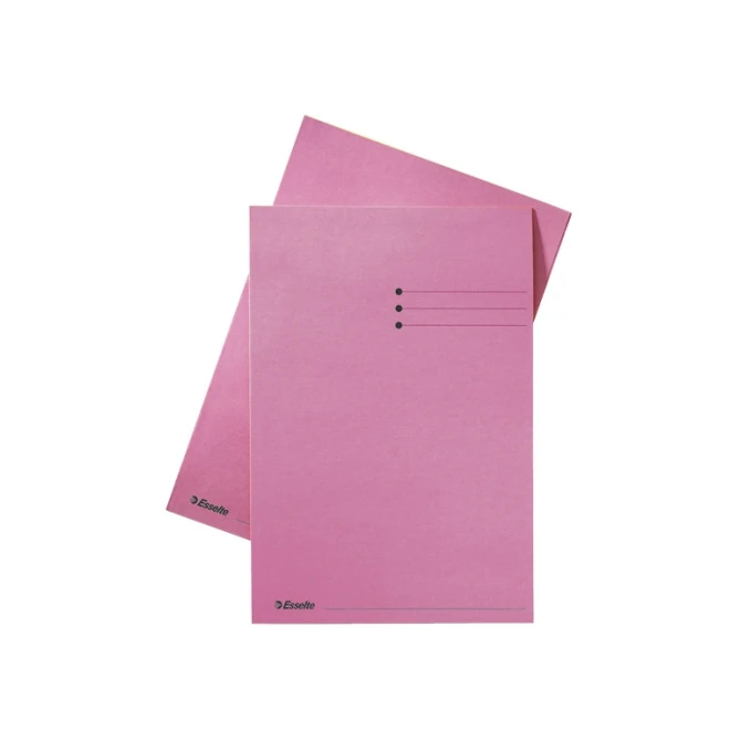 Esselte Vouwmap bedrukt A4. 180 g/m². roze (pak 100 stuks) Esselte Vouwmap bedrukt A4. 180 g/m². roze (pak 100 stuks)