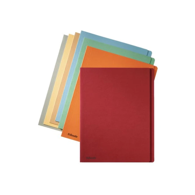 ESSELTE Vouwmap onbedrukt Premium A4 275 g/m² rood (pak 100 stuks)