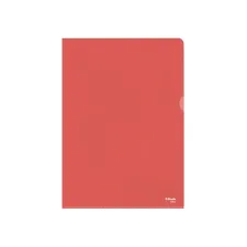 Esselte Zichtmap L-map A4 105 micron PP Rood (1 pak x 100 stuks)