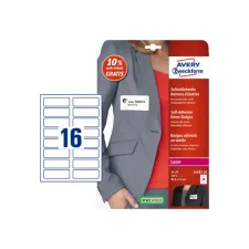 Etiket Avery naambadge 31x88.9mm/pk320 Etiket Avery naambadge 31x88.9mm/pk320