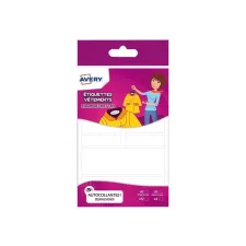 Etiket Avery textiel 45x13mm wit/pk36 Etiket Avery textiel 45x13mm wit/pk36