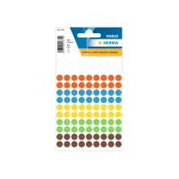 Etiket Herma 8mm rond assorti/pk 540 Etiket Herma 8mm rond assorti/pk 540
