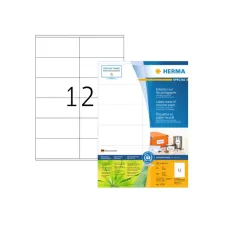 HERMA Etiketten Gerecycled Papier 105 x 48 mm Wit (1 pak x 960 stuks) HERMA Etiketten Gerecycled Papier 105 x 48 mm Wit (1 pak x 960 stuks)