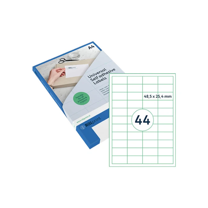 Etiket Rillprint 48.5x25.4mm tr/ds1100