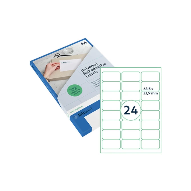 Etiket Rillprint 63.5x33.9mm tr/ds600
