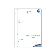 Rillprint Etiket DHL 210x102mm/ds500