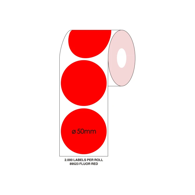Staples Etiket SPLS 50mm rond rood/rl2000 (1 rol x 2000 stickers) Staples Etiket SPLS 50mm rond rood/rl2000 (1 rol x 2000 stickers)
