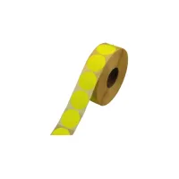 Etiket rond 35mm geel neon/rl 500 Etiket rond 35mm geel neon/rl 500