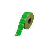 Etiket rond 35mm groen neon/rl 500 Etiket rond 35mm groen neon/rl 500