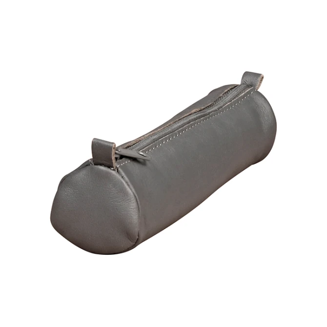 Etui CF age rond leer klein grijs