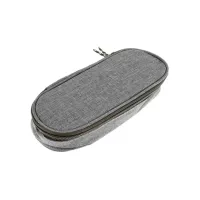 Etui ovaal 22x5x9cm lichtgrijs