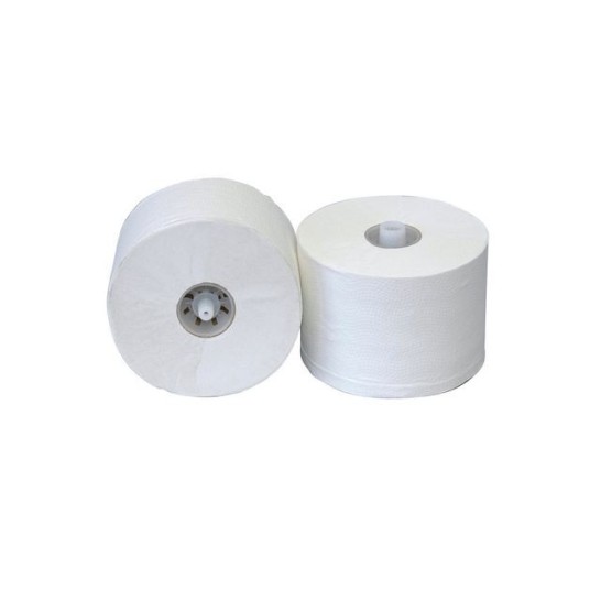 Euro Tissue Toiletpapier met dop 2-laags 100 m Wit (pak 36 rollen)