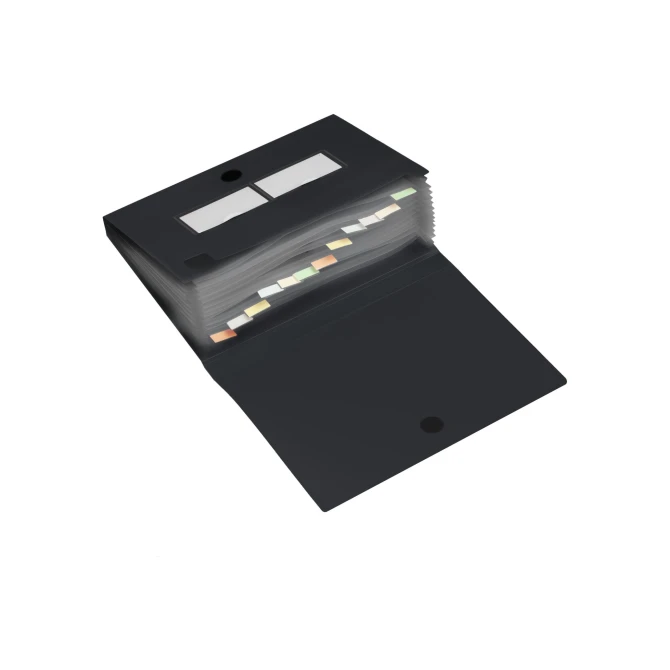 Europel Documentenmap 12 tabs A4 zwart