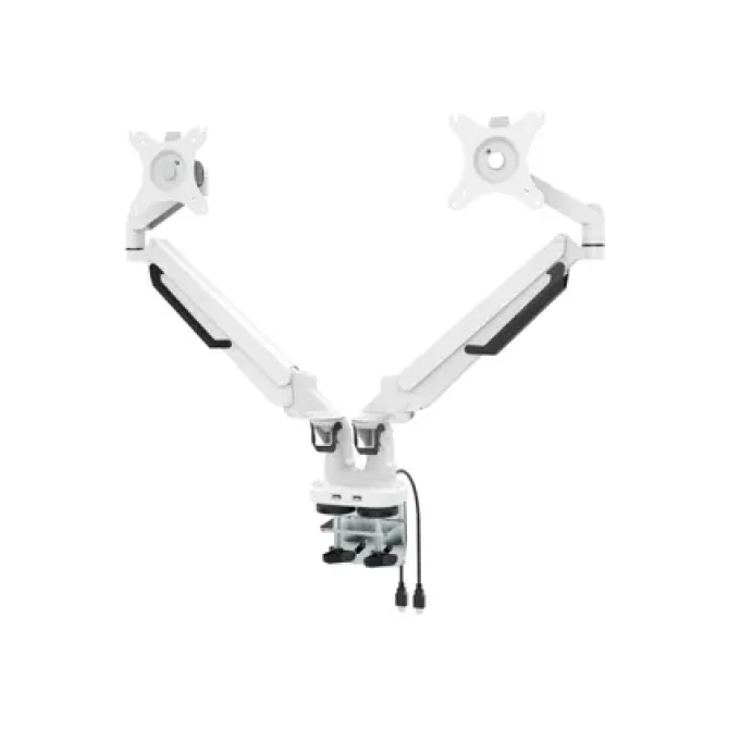 Euroseats Monitorarm Dubbel USB-hub Wit