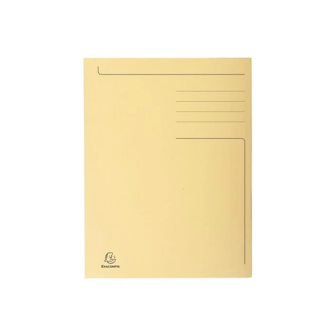 EXACOMPTA 3-Klepsmap A4 280 g/m² Gerecycled karton Ivoor (pak 50 stuks)