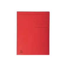 EXACOMPTA 3-Klepsmap A4 280 g/m² Gerecycled karton Rood (pak 50 stuks) EXACOMPTA 3-Klepsmap A4 280 g/m² Gerecycled karton Rood (pak 50 stuks)