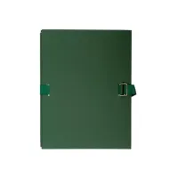 EXACOMPTA A4 Bestandsmap met Sluiting Uittrekbare Rug 320 x 240 x 120 mm Groen (pak 10 stuks)