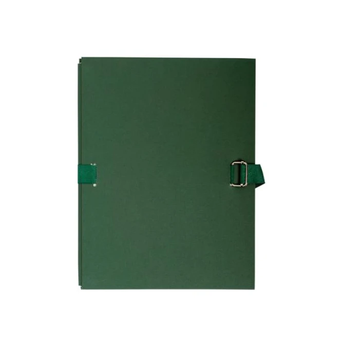 EXACOMPTA A4 Bestandsmap met Sluiting Uittrekbare Rug 320 x 240 x 120 mm Groen (pak 10 stuks)