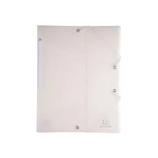 EXACOMPTA Chromaline 3-Kleps Elastomap A4 PP Wit Transparant